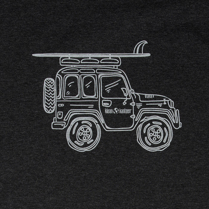 adventure-vehicle-t-shirt-g4 klean_shirt_jeep_front_closeup_lifestyle.jpg